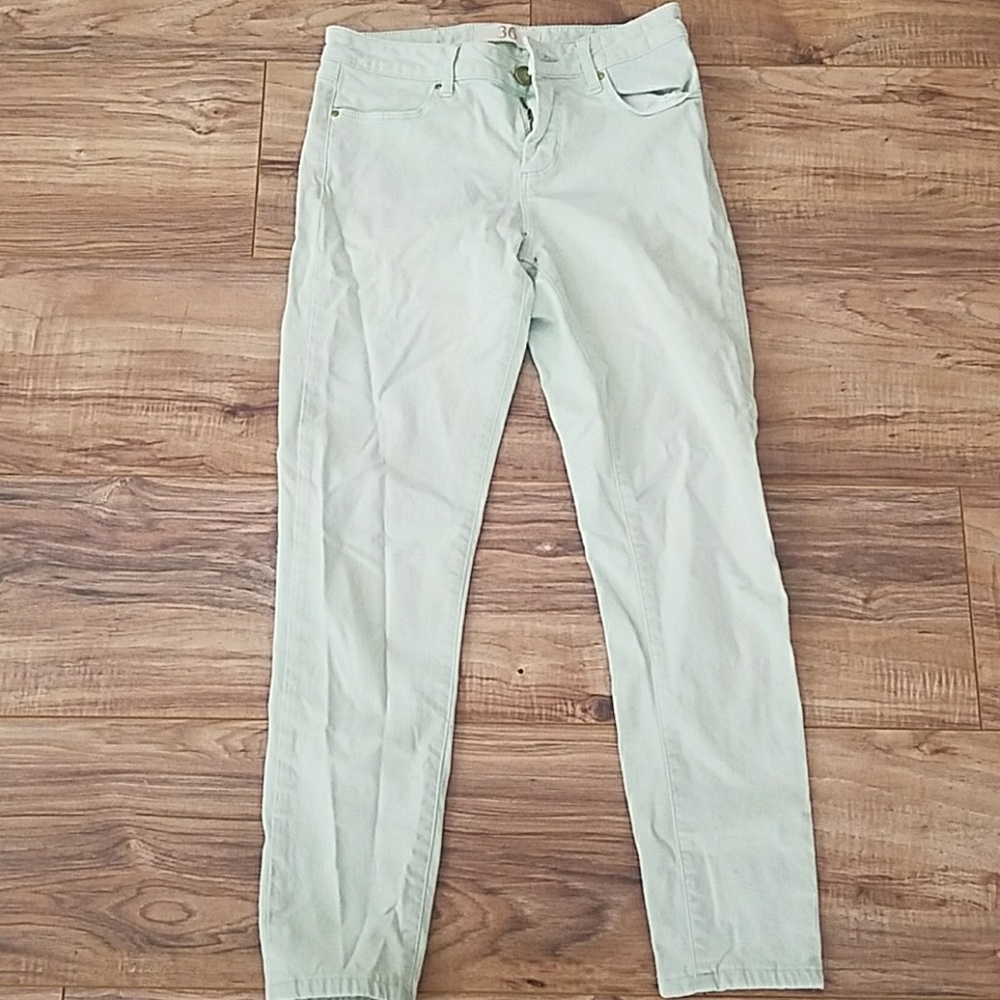 Mint green jeans